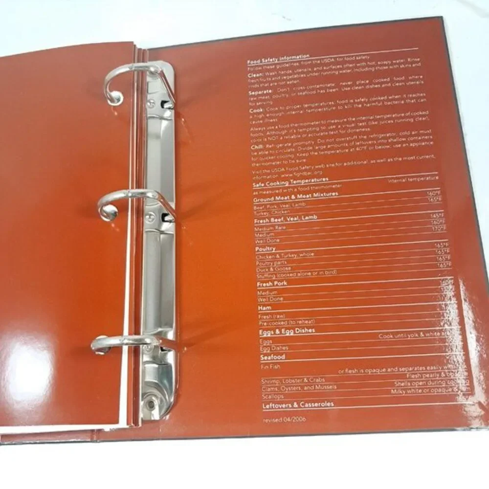 Publix Aprons Simple Meals‎ Binder Cookbook binder Recipes Cards cook book 2006